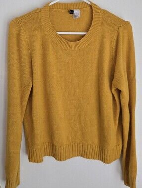 H&M Mustard Yellow Crewneck Sweater - Women's
